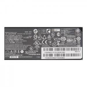 Зарядное устройство для ноутбука Lenovo G400, G410, G500, G500S, G505, G510, G700, U430, Edge E431, E531, 20V 3.25A, 65W прямоугольный с кабелем